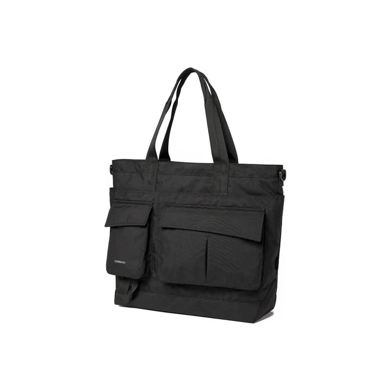 COMBACK Polyamide Tote Bag, Shopping Bag, Crossbody Bag, Shoulder Bag Tubas Unisex Black-1