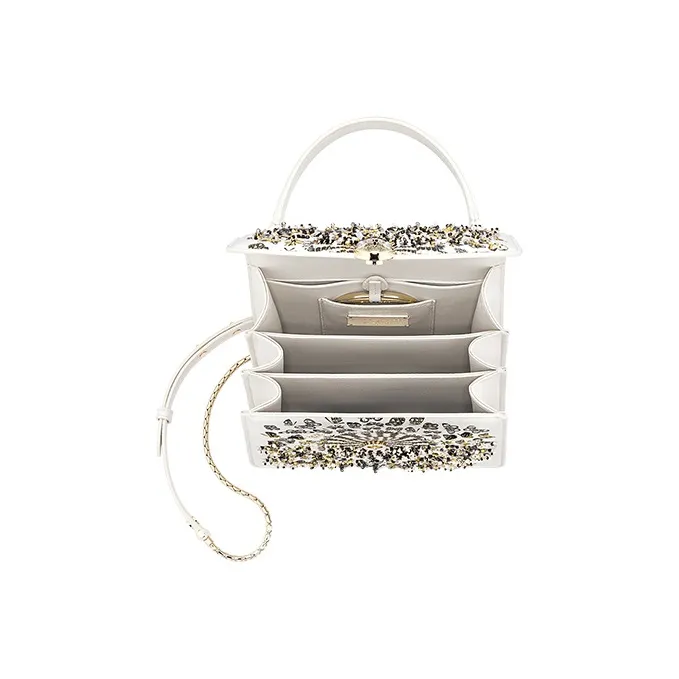 BVLGARI Mary Katrantzou X BVLGARI Sheepskin Shoulder Bag Women's White-3