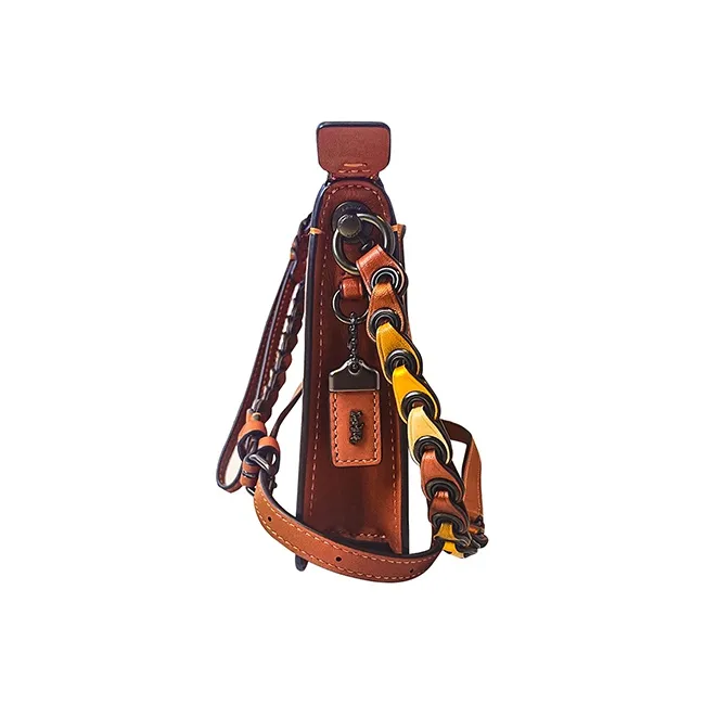 COACH Soho Cow Leather Shoulder Bag Regular Women's Orange-3