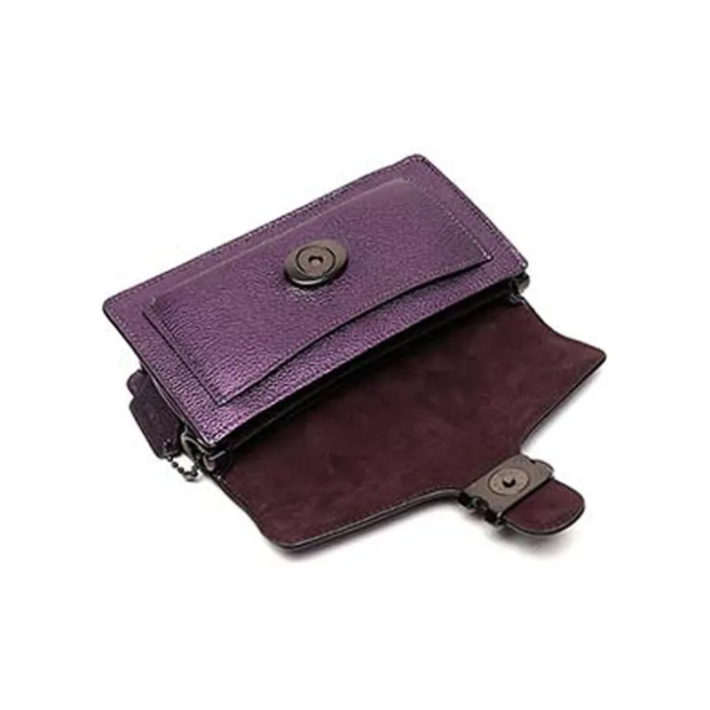 COACH Tabby Pebble Texture Cow Leather Shoulder Bag, Crossbody Bag Small Size Women's-5
