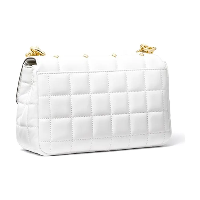 MICHAEL KORS Soho Sheepskin Crossbody Bag, Shoulder Bag Women's White-1
