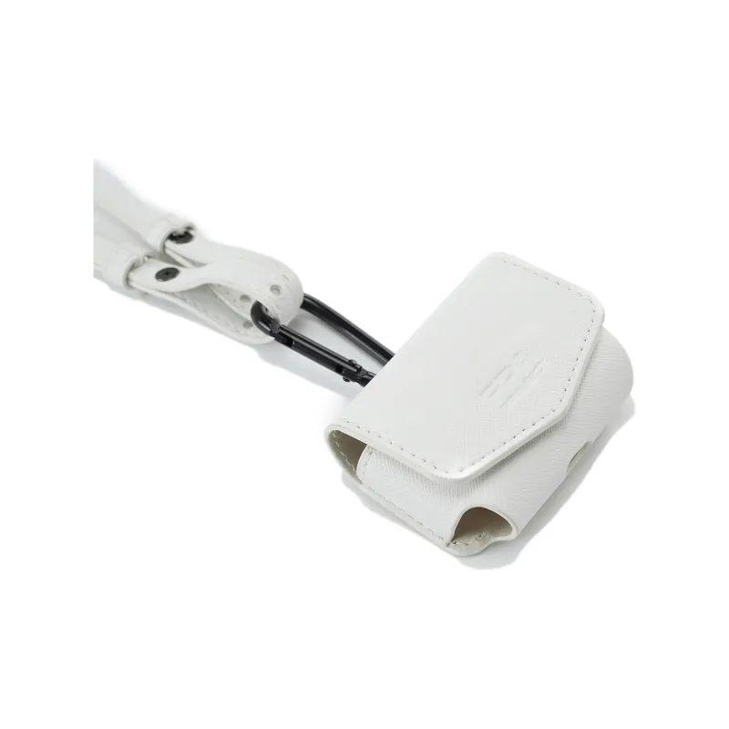 FPA Leather Earphone Case Unisex Black/White-5