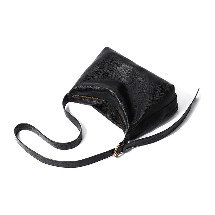 Ace Paul Genuine Leather Top Grain Cow Leather Tote Bag Shopping Bag Shoulder Bag Crossbody Bag Regular Unisex Black-4