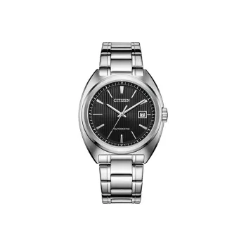 CITIZEN Mechanical Movement Stainless Steel Strap Watch Men's Watches Black Dial NJ0100-71E
