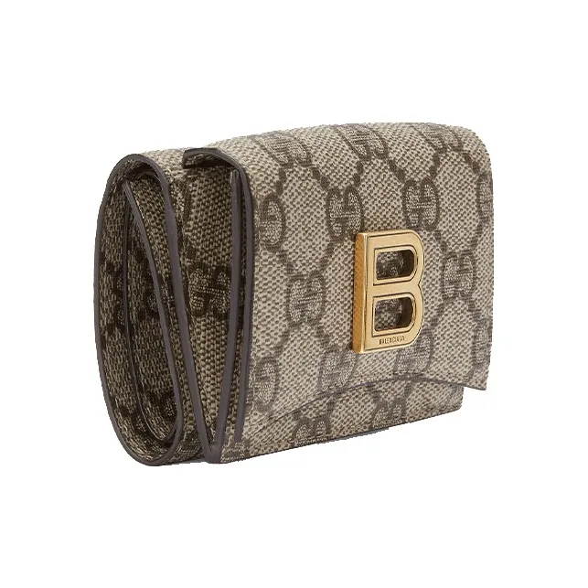 GUCCI Canvas Card Holder Unisex Ebony-3