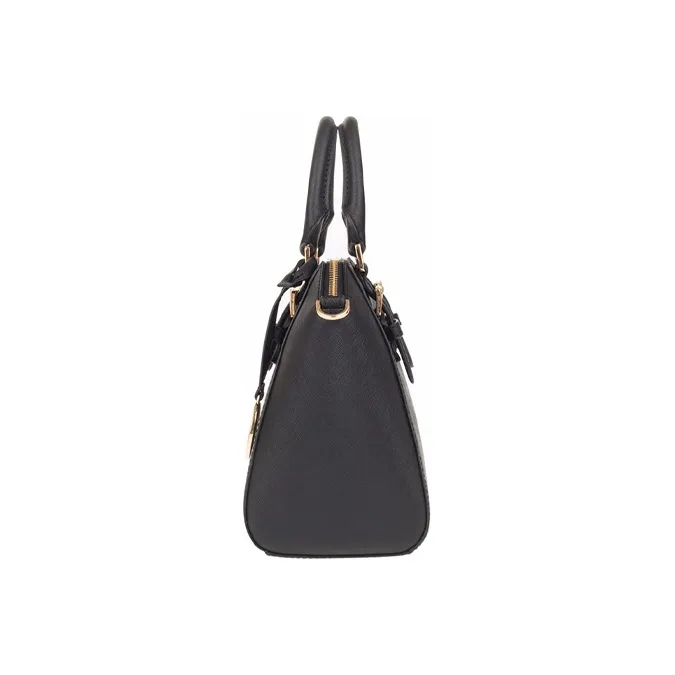 MICHAEL KORS Ciara Cow Leather Dome Bag, Handbag, Shoulder Bag, Crossbody Bag Women's Black-2