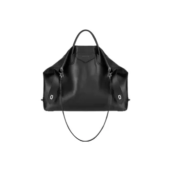 GIVENCHY Antigona Cow Leather Travel Bags Shoulder Bag Crossbody Bag Handbag Large Size Women's Black