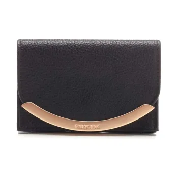 See By Chloe Logo Plaque Foldover Wallet