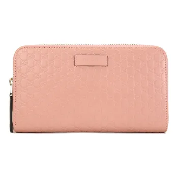 GUCCI Leather Wallet Women's Pink