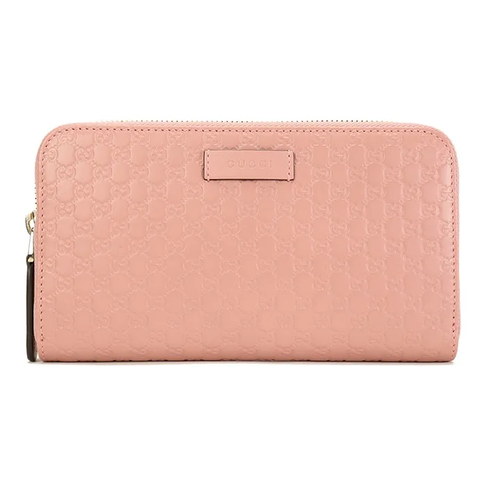 GUCCI Leather Wallet Women's Pink-0