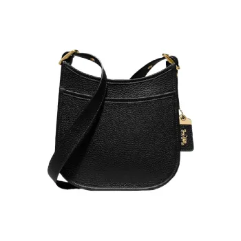 COACH Emery Cow Leather Shoulder Bag Crossbody Bag Small Size Women's Black