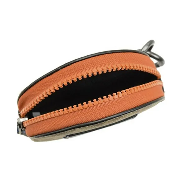 COACH Hybrid Cow Leather Coin Purse Men's Brown & Blue-2