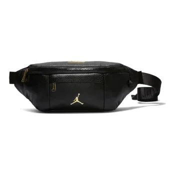 Jordan Polyester Composite Leather Crossbody Bag Sling Bag Fanny Pack Regular Unisex Black