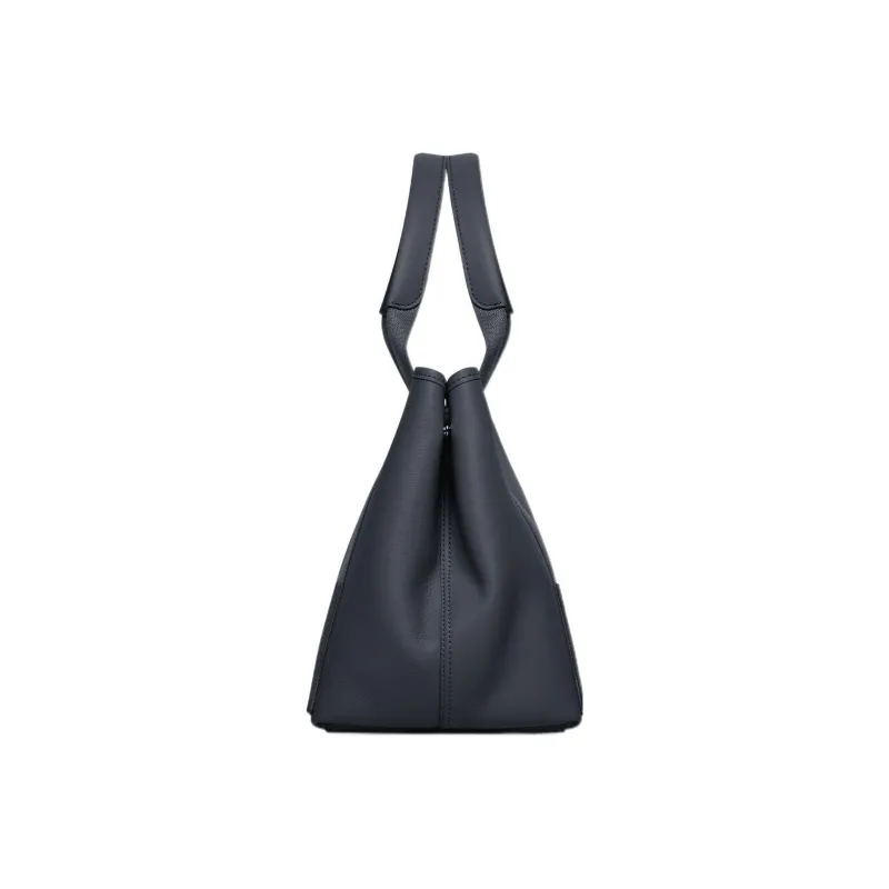 Balenciaga Smooth Calf Leather Handbag Women's Dark Blue-2