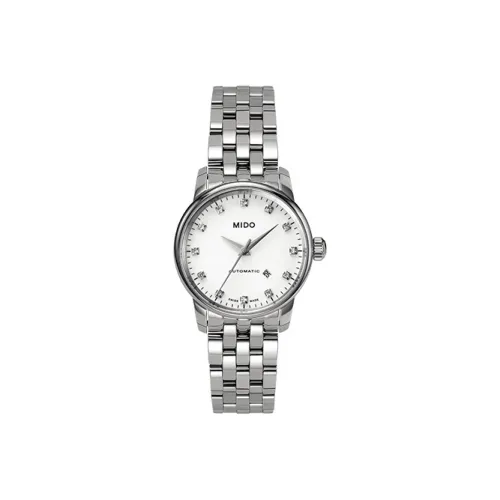 MIDO Wmns Baroncelli Series Automatic Mechanical Watch M7600.4.66.1 White