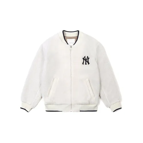 MLB New York Yankees Velvet Jackets Unisex Ivory White