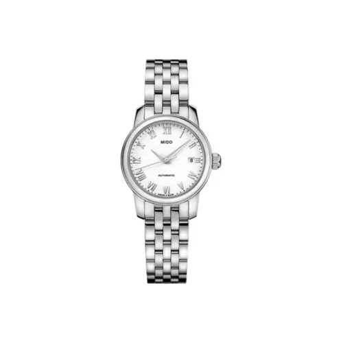 MIDO Wmns Baroncelli Series Automatic Mechanical Watch M039.007.11.013.00 Silver/White