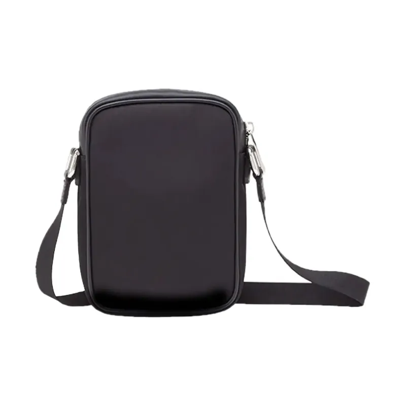 FENDI Leather Messenger Bag Camera Bag Shoulder Bag Crossbody Bag Men's Black-1