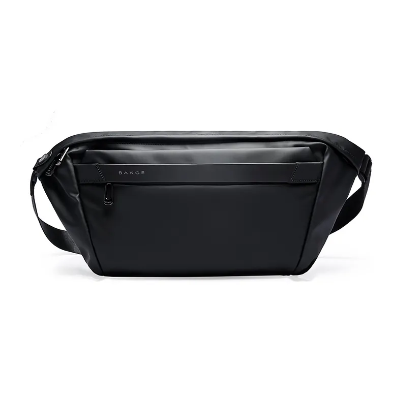 BANGE Oxford Sling Bag Messenger Bag Laptop Bag Shoulder Bag Crossbody Bag Regular Unisex Black/Gray-1