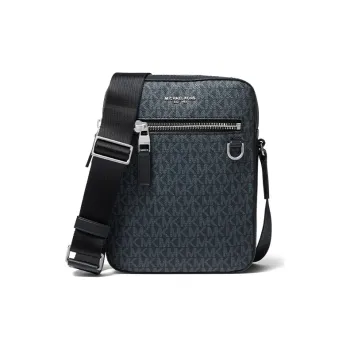 MICHAEL KORS Henry Cow Leather Casual Crossbody Bag Shoulder Bag Men's Dark Blue & Black