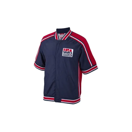 Mitchell & Ness Short Sleeve Jacket Dark-Blue Men’s