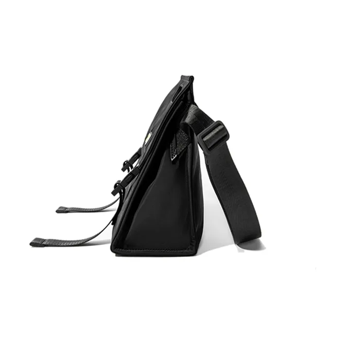 OMT Canvas Messenger Bag Crossbody Handbag Medium Size Unisex Black-3