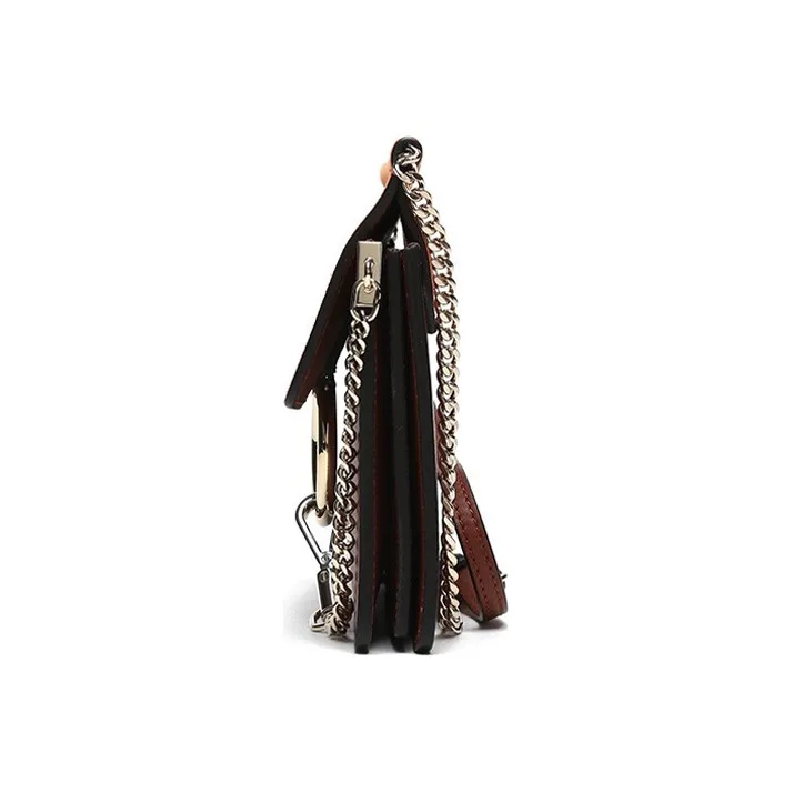 Chloe Cow Leather Crossbody Bag, Shoulder Bag Women's Brown-1