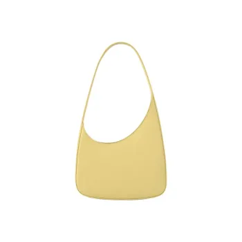 Alloy Cow Leather Floral One Shoulder Handbag Women's Yellow/Green/Blue/Black