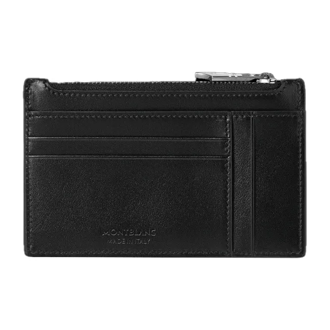 MONTBLANC Leather Card Holder Men's Black & Blue-1