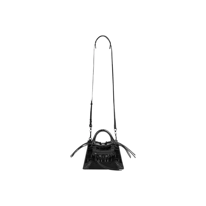 Balenciaga Neo Classic Cow Leather Shoulder Bag Mini Women's Black-5