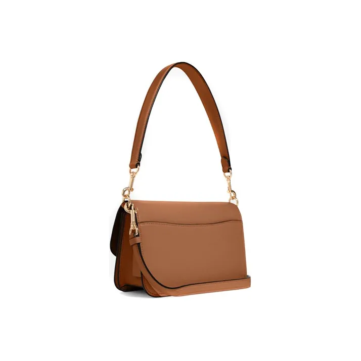 COACH Brynn Leather Handbag, Shoulder Bag, Crossbody Bag Women's Red Brown-1