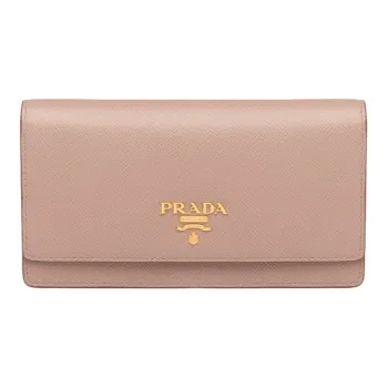 PRADA Saffiano Leather Crossbody Bag Shoulder Bag Women's Nude Pink