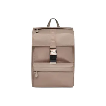 FENDI Calfskin Backpack Men's Light Brown