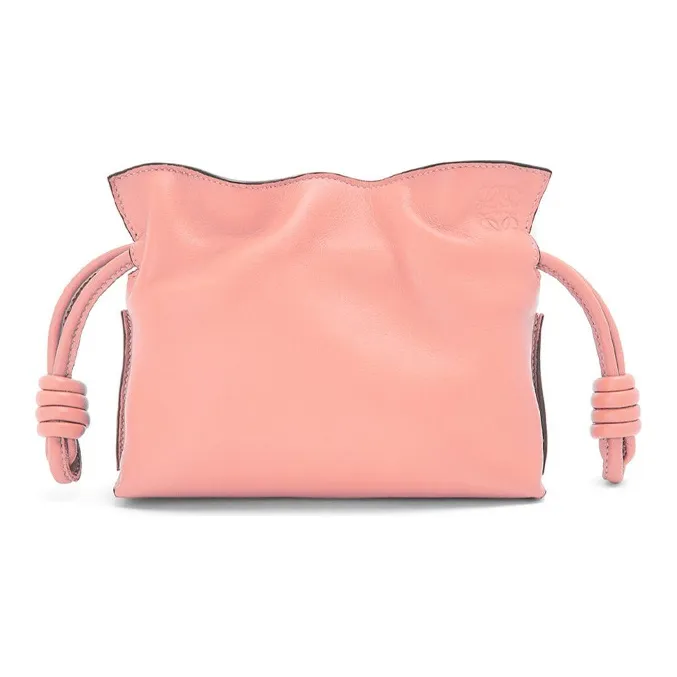 LOEWE Flamenco Nappa Cow Leather Clutch Mini Women's Pink-0