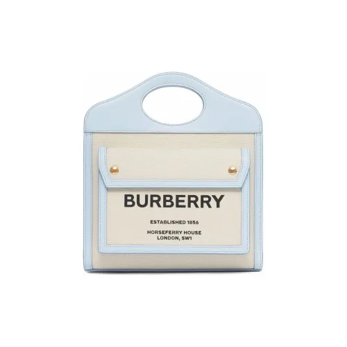 Burberry Horseferry Print Pocket Bag Mini White/Blue