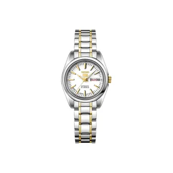 SEIKO Series 5 Mechanical Movement Stainless Steel Strap Watch Women's Watch White Dial SYMK19J1