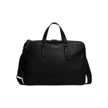 COACH Graham Cow Leather Laptop Bag, Crossbody Bag, Briefcase Large Size Men's Black