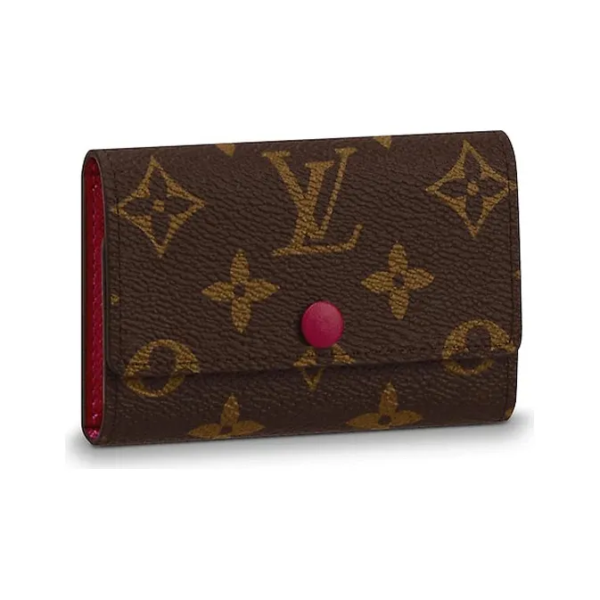 LOUIS VUITTON Canvas Key Pouch Men's Brown-1