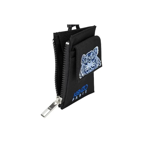 KENZO Nylon One Shoulder Crossbody Card Holder Mini Unisex Black-3
