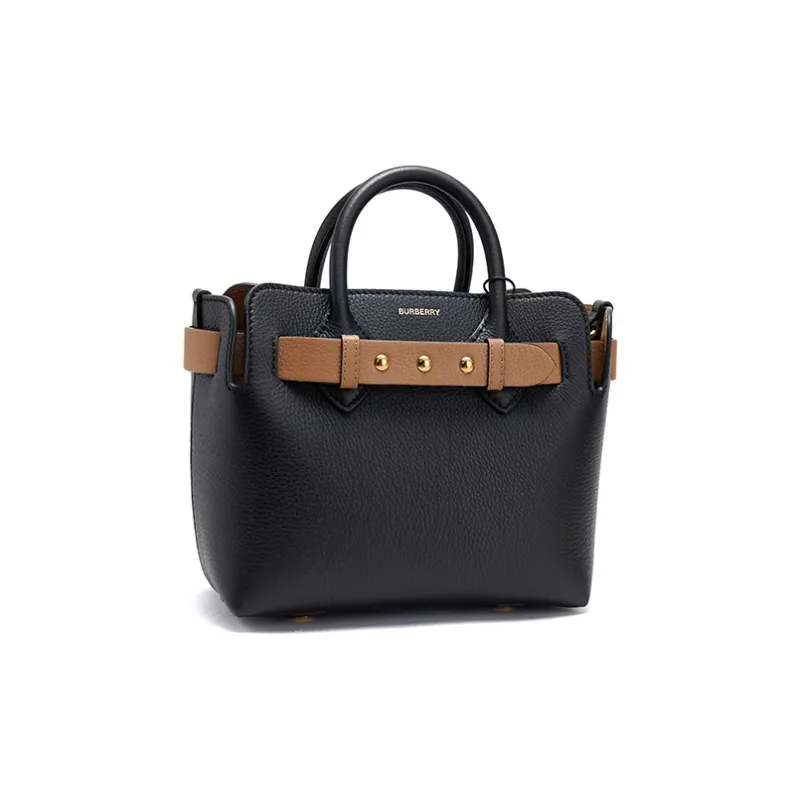 Burberry Cow Leather Belt Bag Handbag Mini Women's Black-1