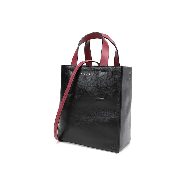MARNI Leather Portable Crossbody Bag Shoulder Bag Regular Women's Black Gray Multicolor-1