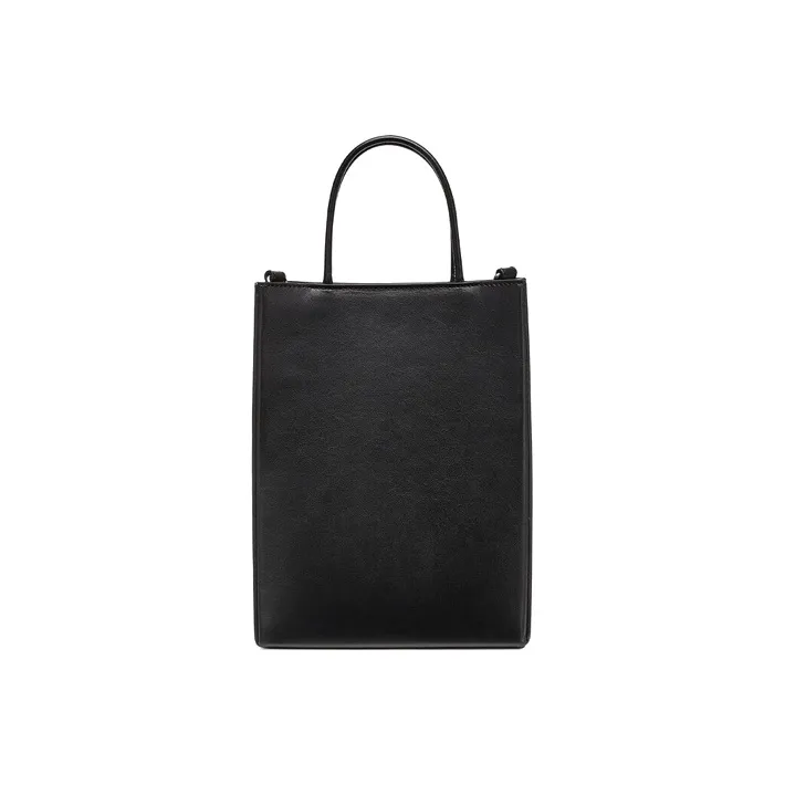 FENDI Calfskin Handbag Men's Black-3
