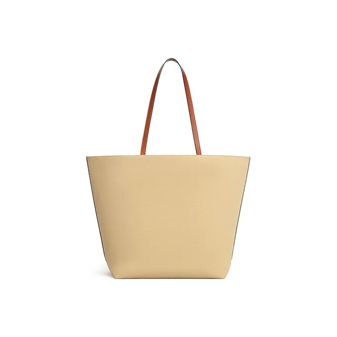 CELINE Triomphe Textile Fabric With Calfskin Tote Handbag, Shoulder Bag Women's-2
