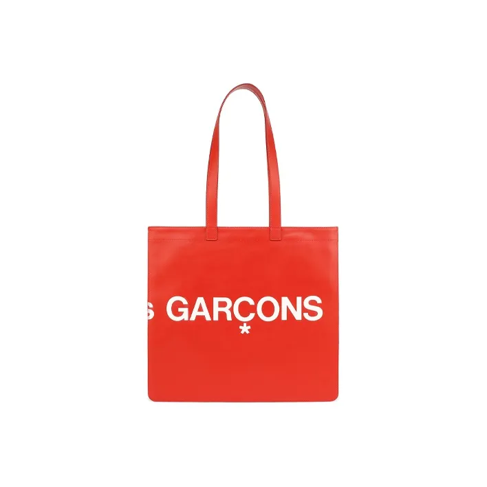 CDG Leather Handbag Regular Women's Red-2