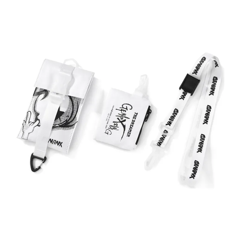 GENANX Polyester Combo Bag Card Holder Regular Unisex Black/White-4