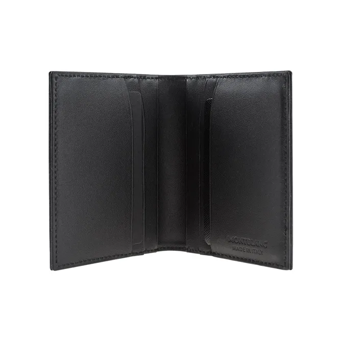 MONTBLANC Meisterstuck Cow Leather Business Card Holder, Card Holder Men's Black-2