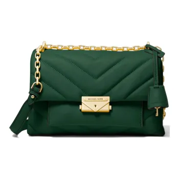 MICHAEL KORS Cece Sheepskin Crossbody Bag, Commute Bag, Shoulder Bag Women's Moss Green