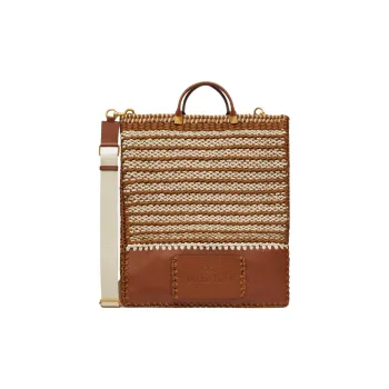 Valentino Fabric One Shoulder Handbags Men's Tawny/Beige