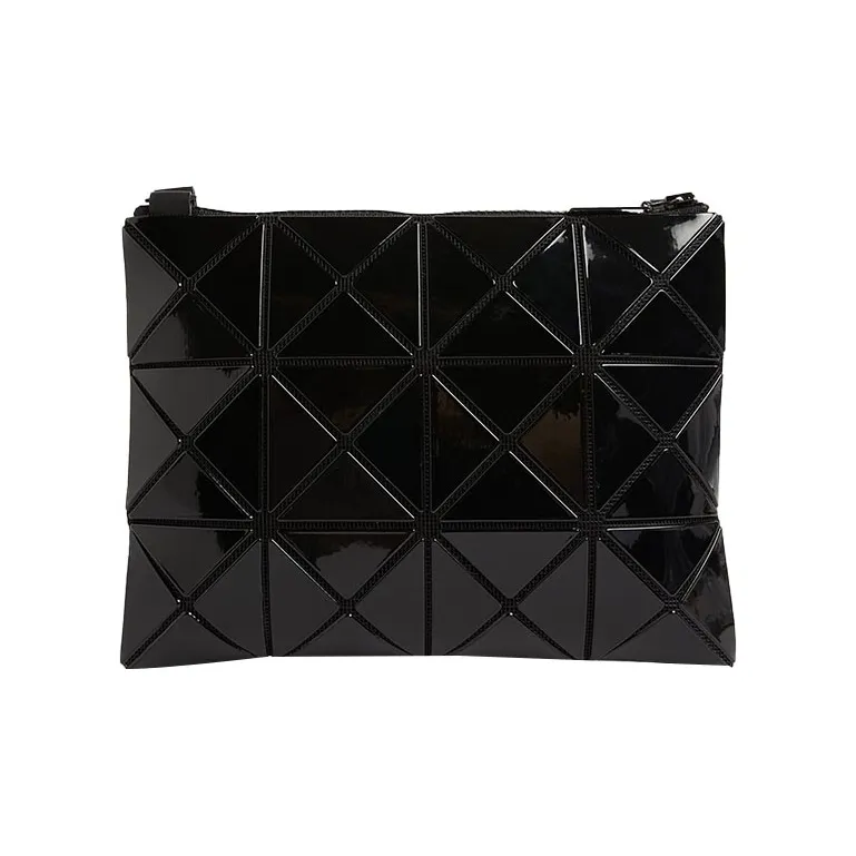 ISSEY MIYAKE Lucent One Tone PVC Shoulder Bag, Crossbody Bag, Handbag Small Size Women's Black-1