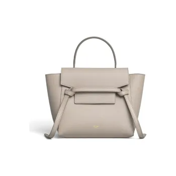 CELINE Grained Calfskin Catfish Bag Handbag, Shoulder Bag, Crossbody Bag Women's Light Taupe